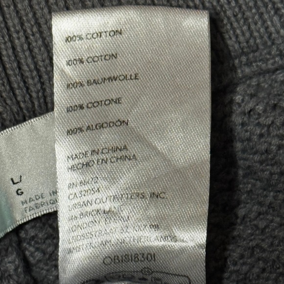 Free People FP Beach Women's Textured Waffle Knit Jogger Pants Gray Size L - Picture 8 of 8